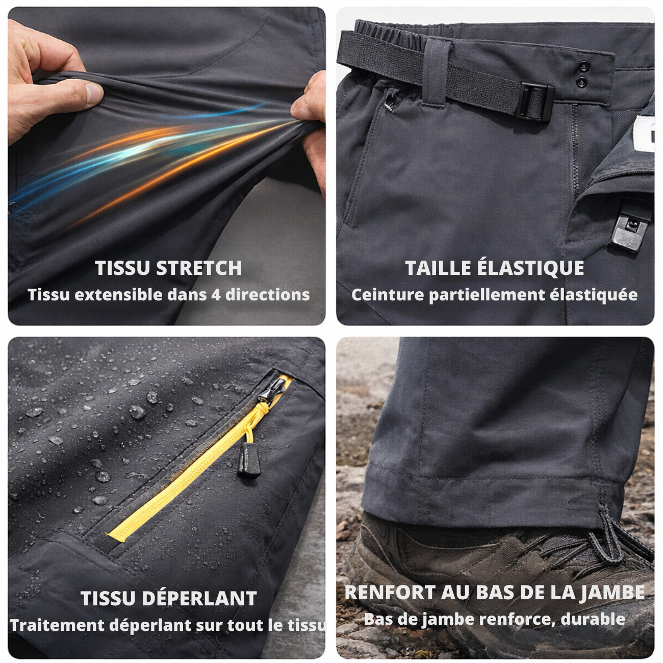 Pantacourt Randonnée Homme 7