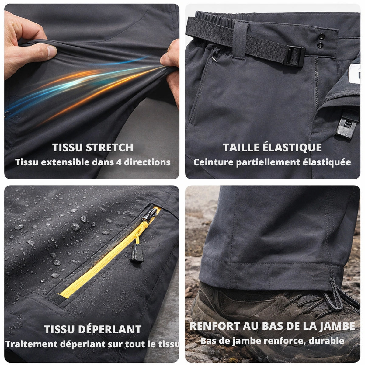 Pantacourt Randonnée Homme 7