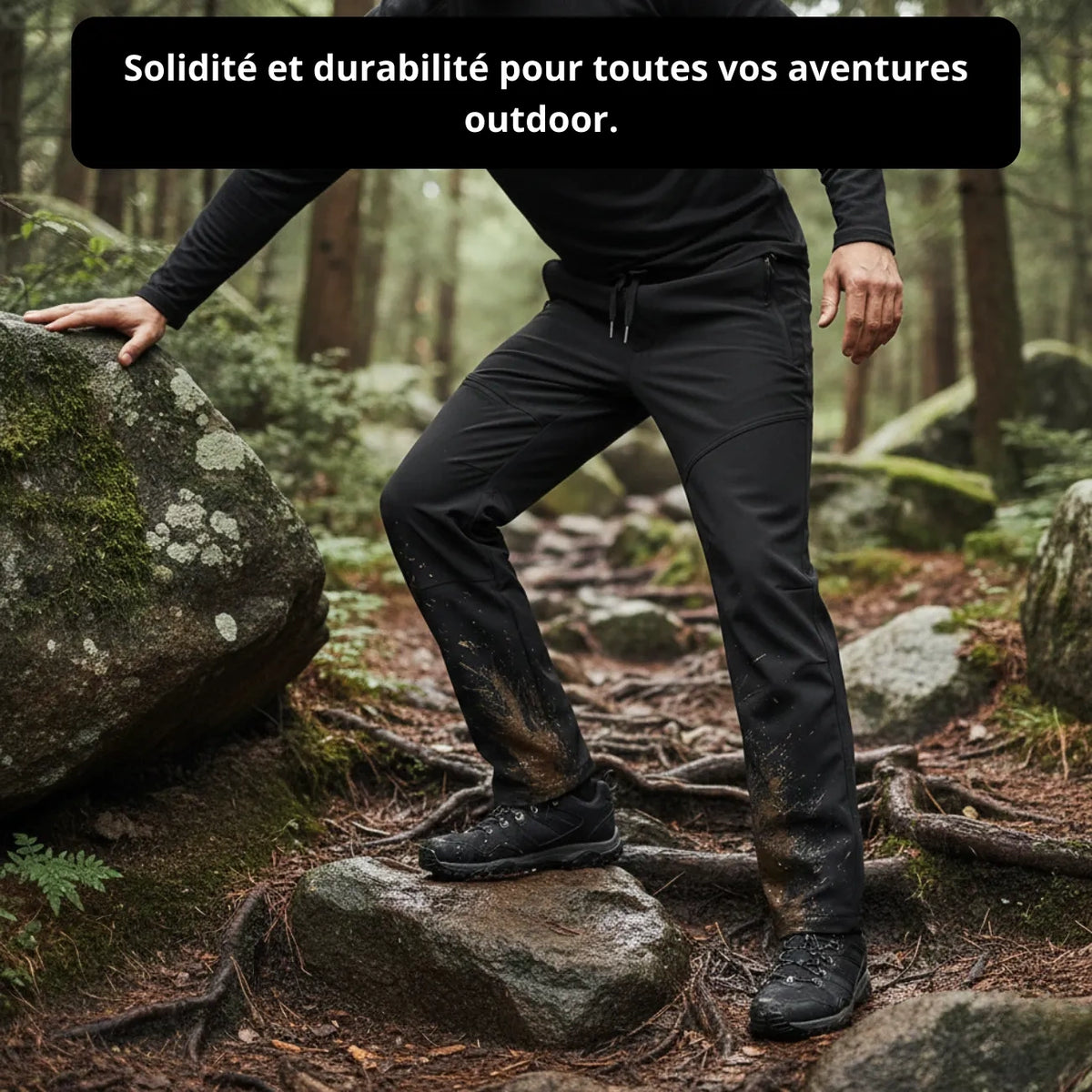 Pantalon Randonnée Noir