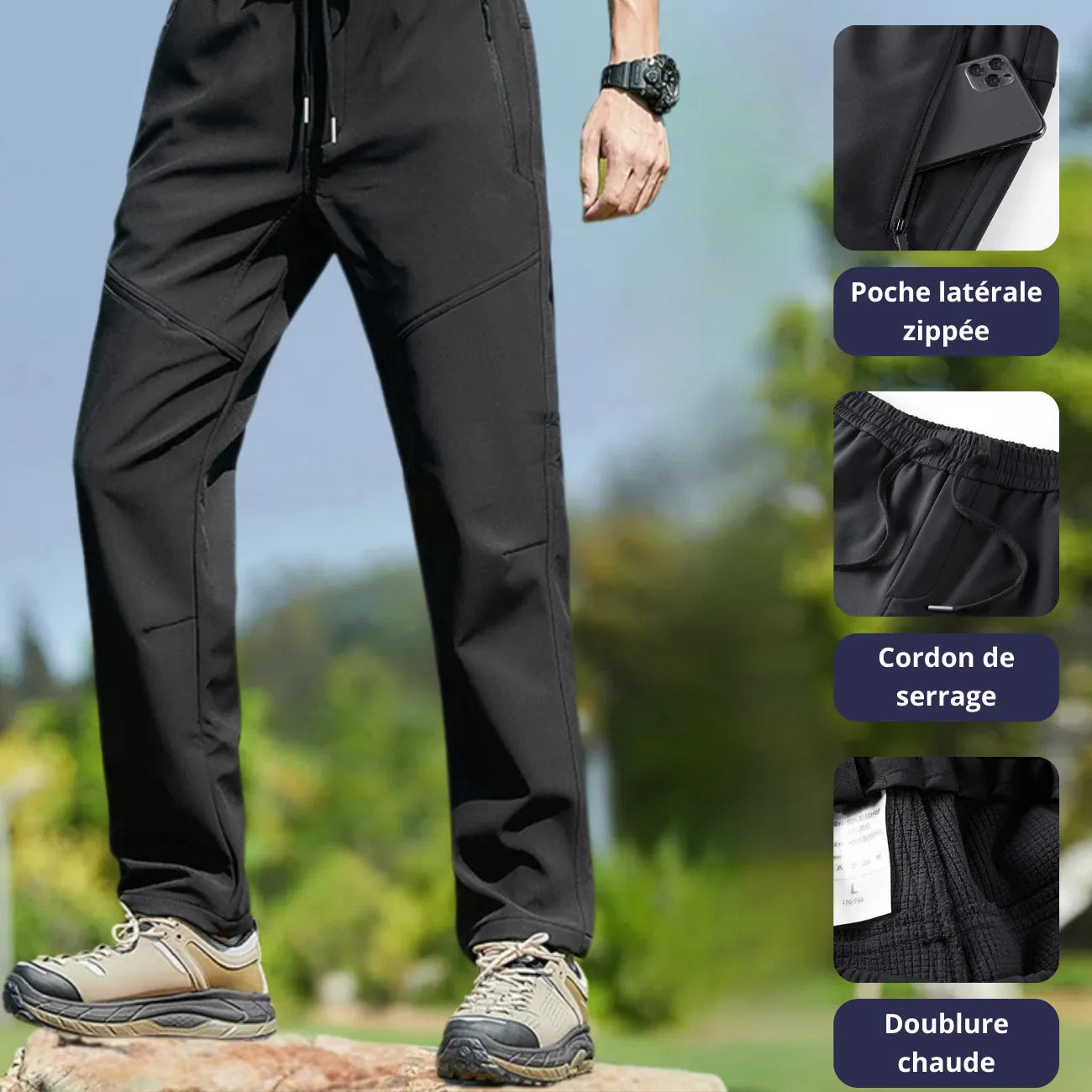 Pantalon Randonnée Noir 6