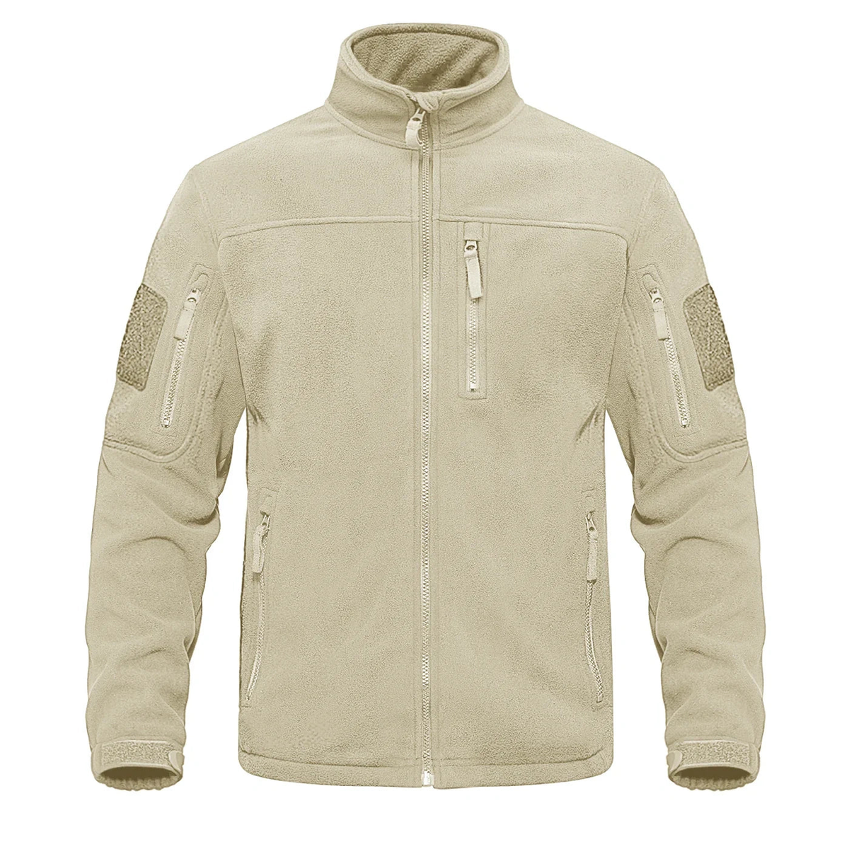 Polaire homme grande taille beige — packshot face