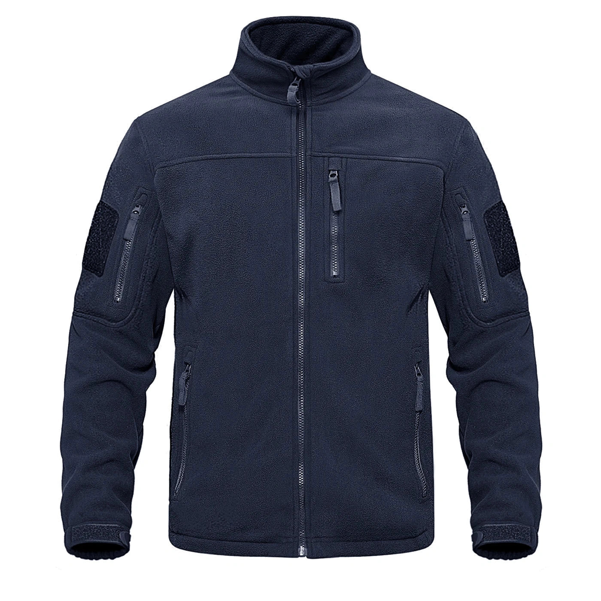 Polaire homme grande taille bleu marine — packshot face