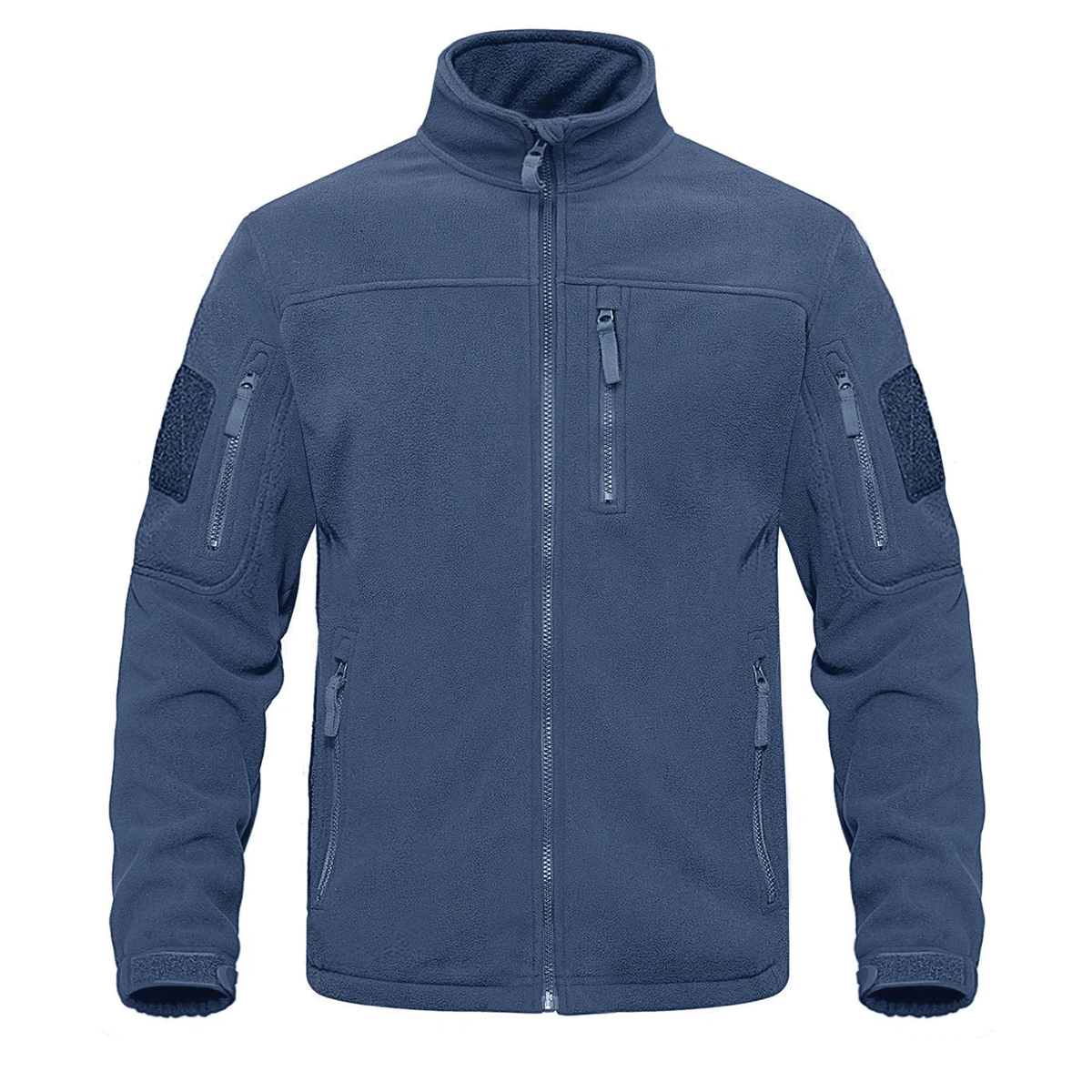 Polaire homme grande taille bleu nuit — packshot face
