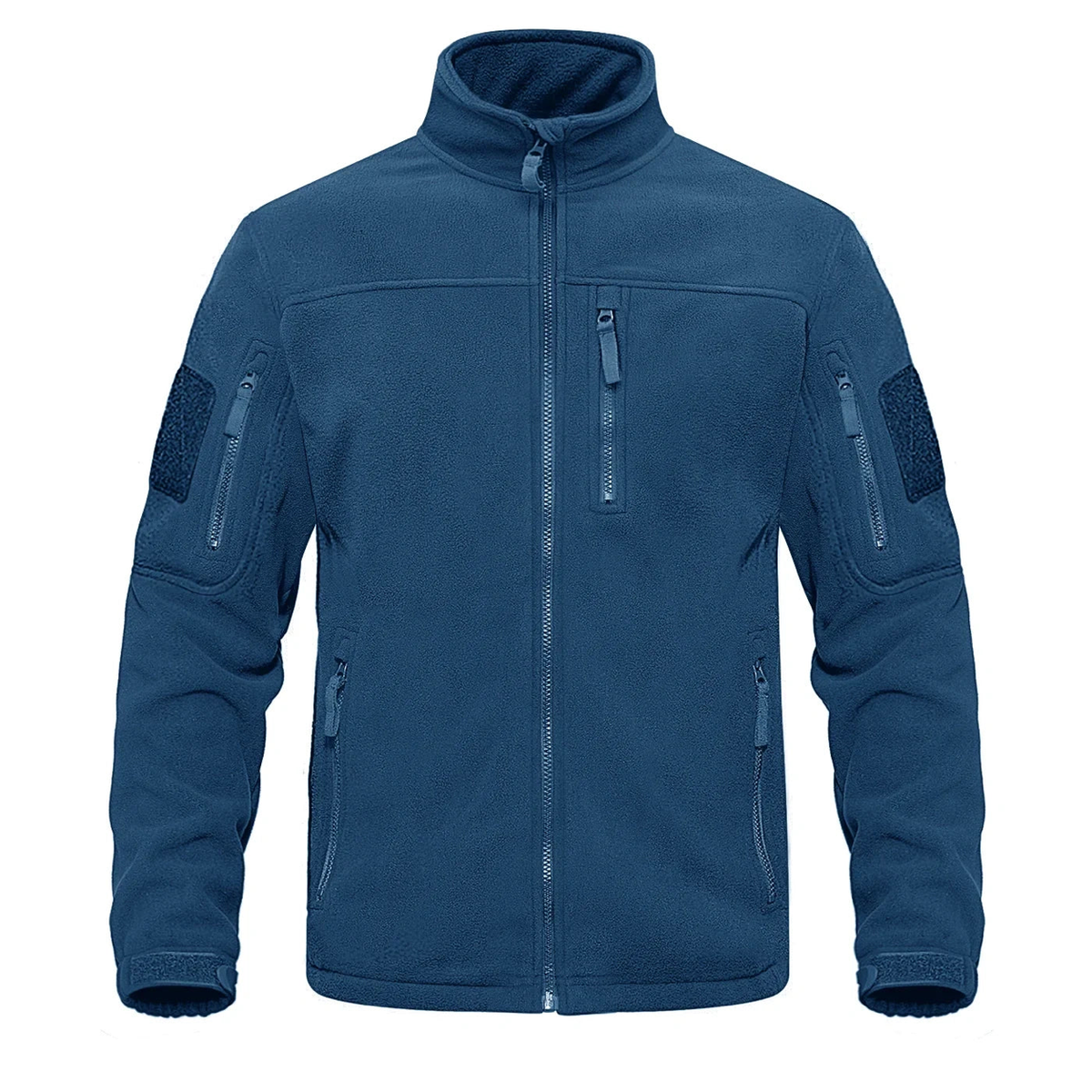 Polaire homme grande taille bleue — packshot face