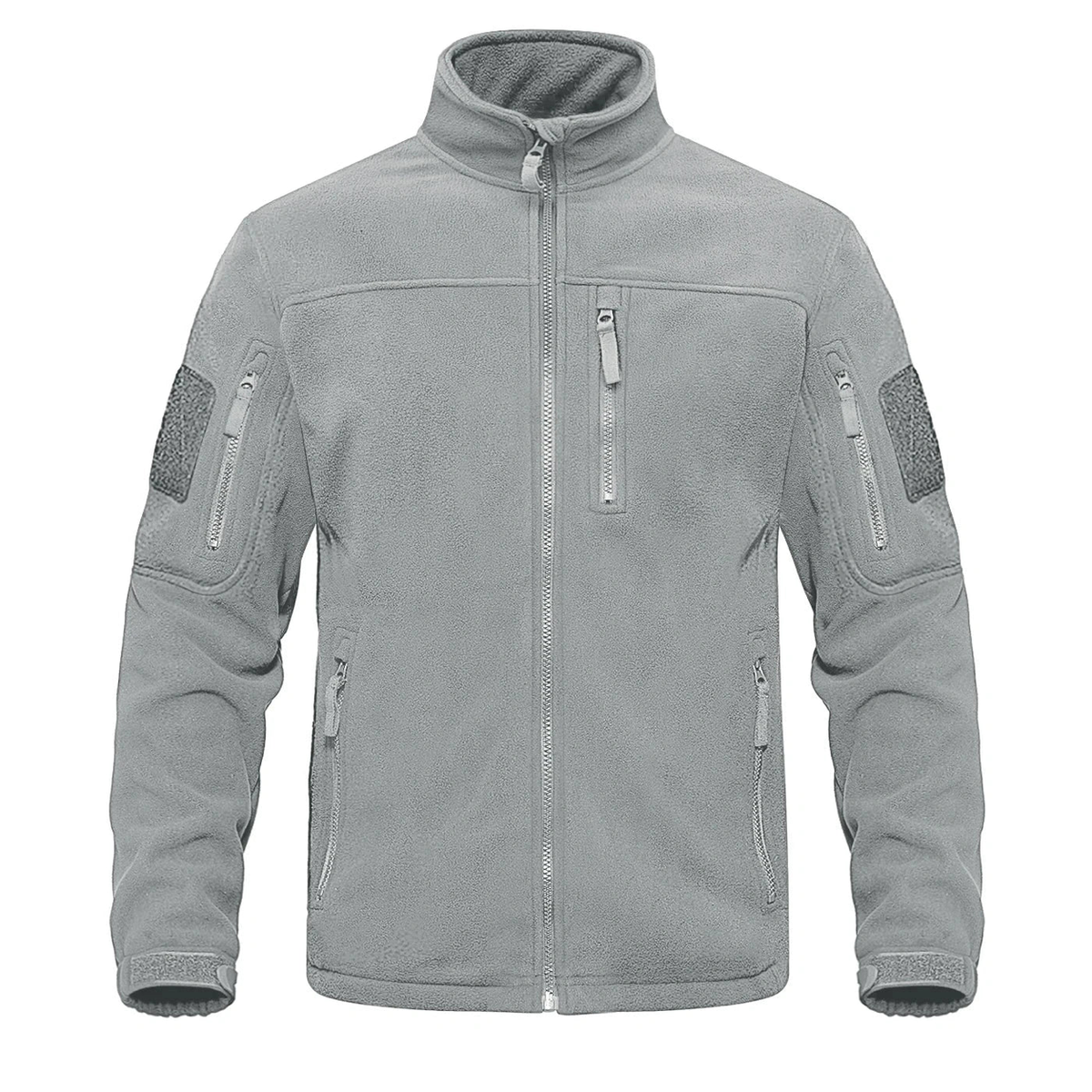 Polaire homme grande taille gris clair — packshot face