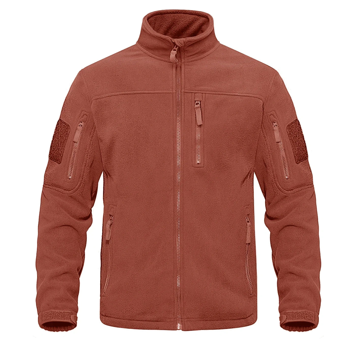 Polaire homme grande taille orange — packshot face