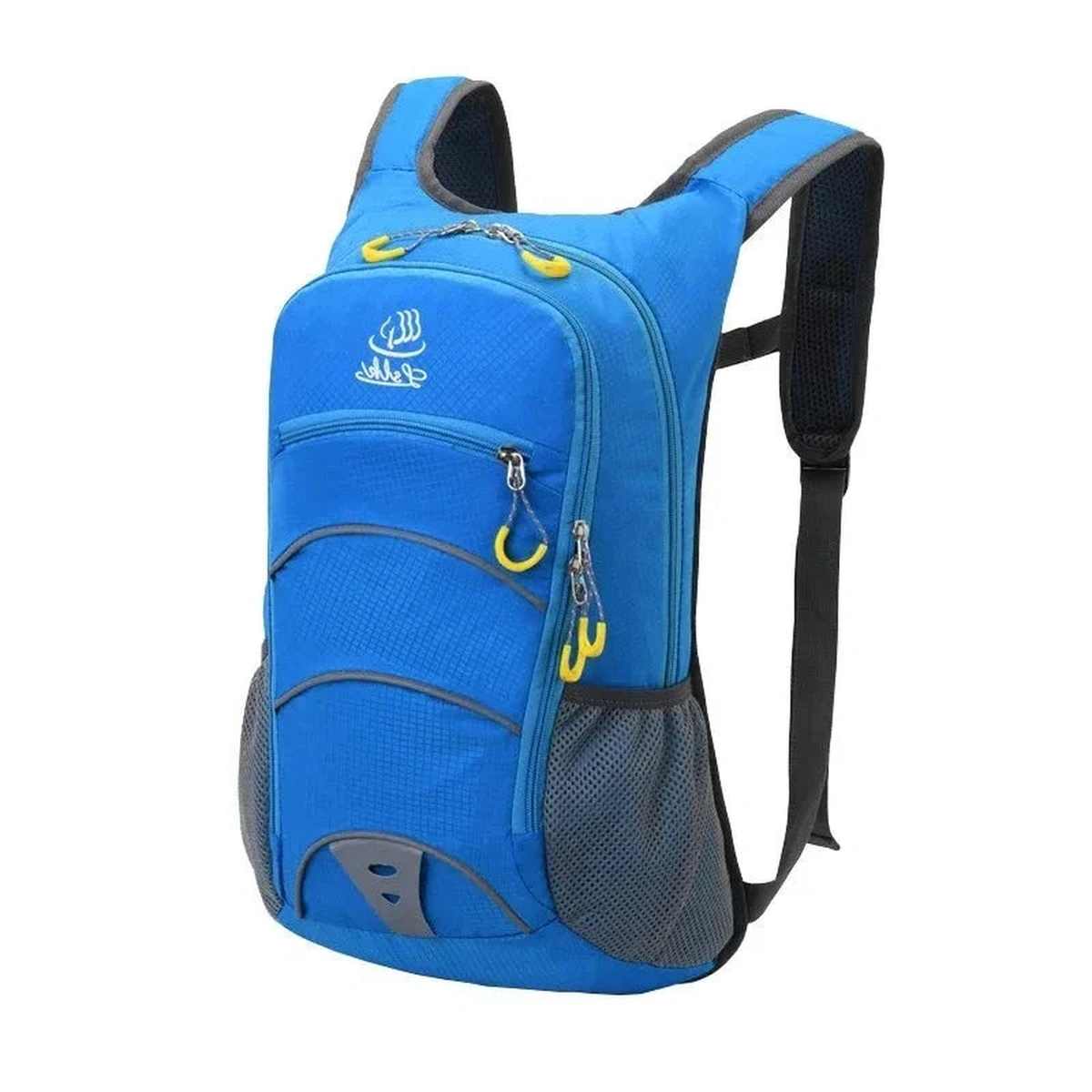 Sac à dos étanche 20 litres bleu — vue trois-quarts avant
