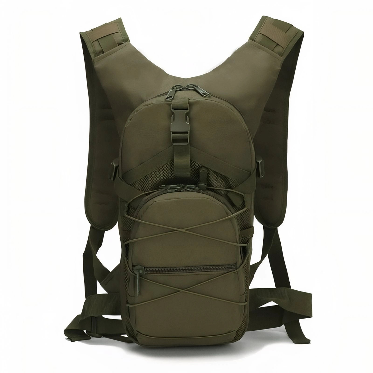 Sac à dos 28 L vert olive – vue de face