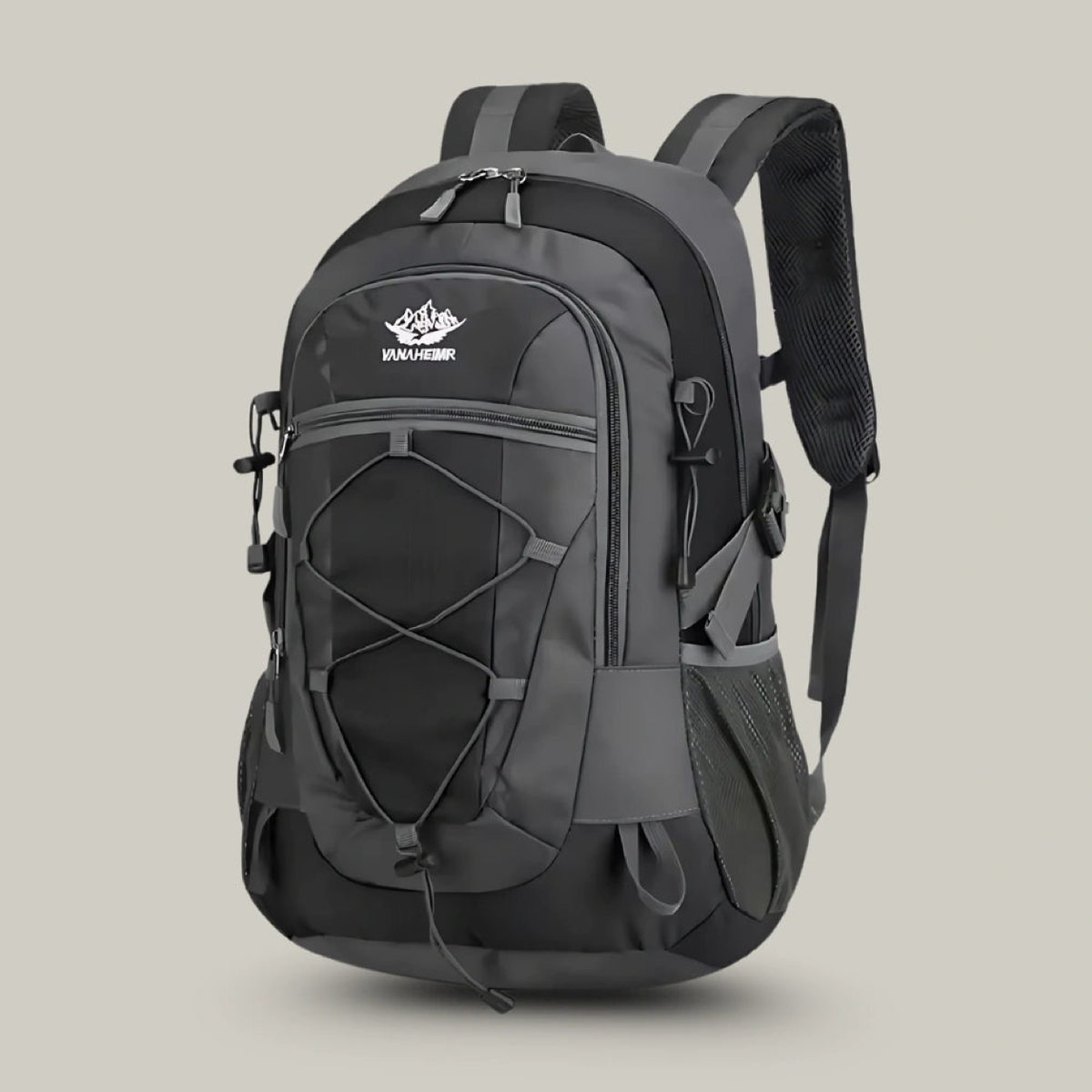 Sac à dos randonnée homme léger 35 L noir – vue trois-quarts