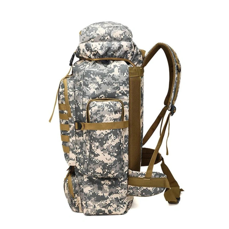 Sac à dos randonnée camouflage profil