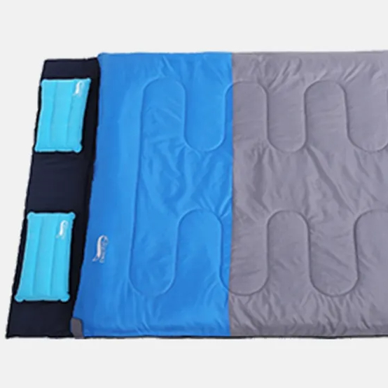 Sac de Couchage 2 Personnes Séparable en Tissu Anti Déchirures