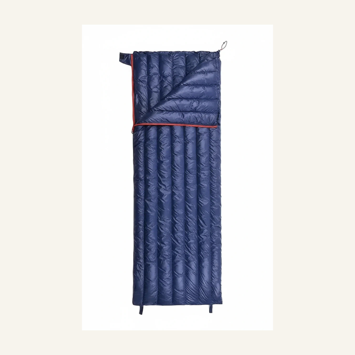 Sac de couchage 20 degrés Navy semi-ouvert