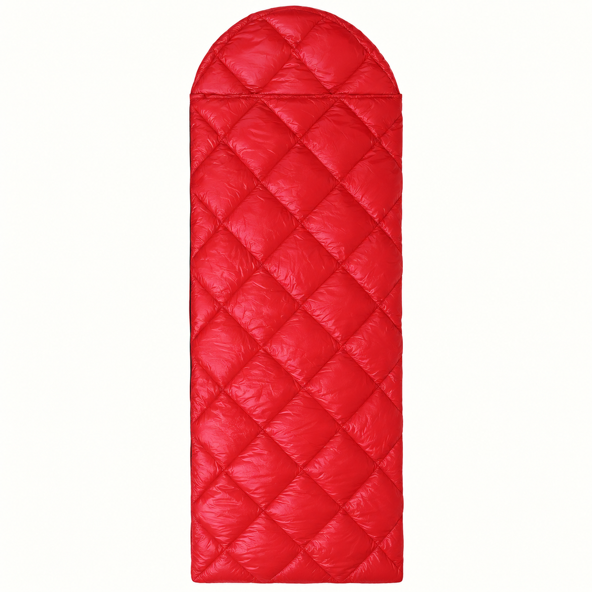 Sac de couchage 8°C rouge — dos extérieur fermé