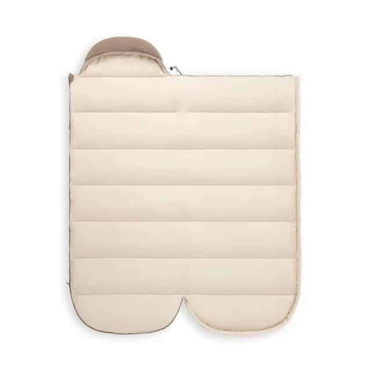 Sac de couchage couverture beige — vue dépliée