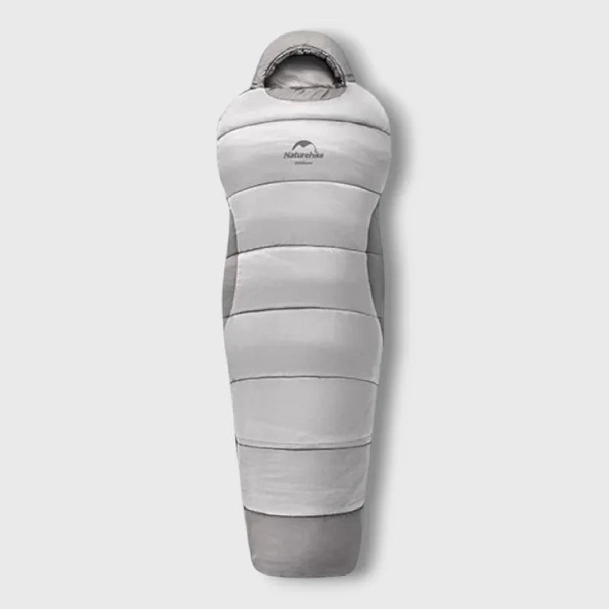 Sac de couchage duvet 0°C gris — vue entière