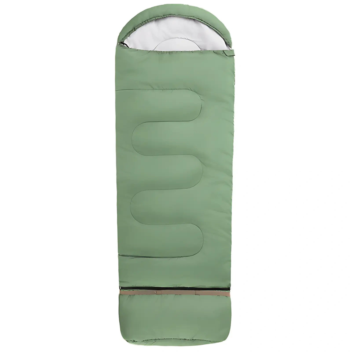 Sac de couchage enfant 5°C vert fermé — packshot