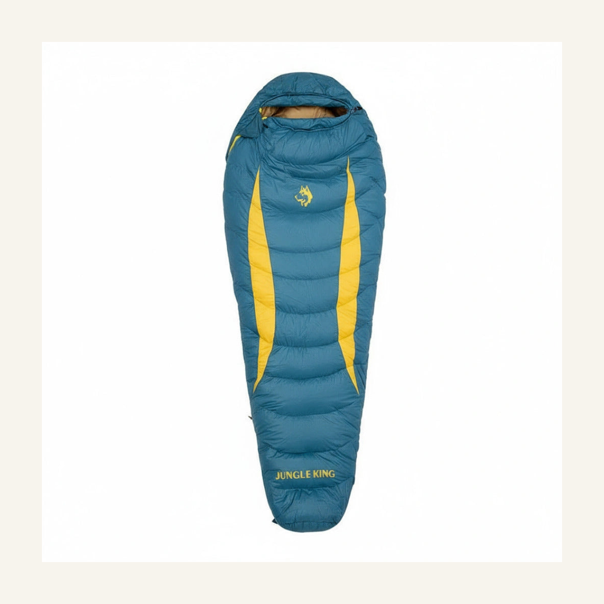 Sac de couchage moins 20 degrés Teal et jaune