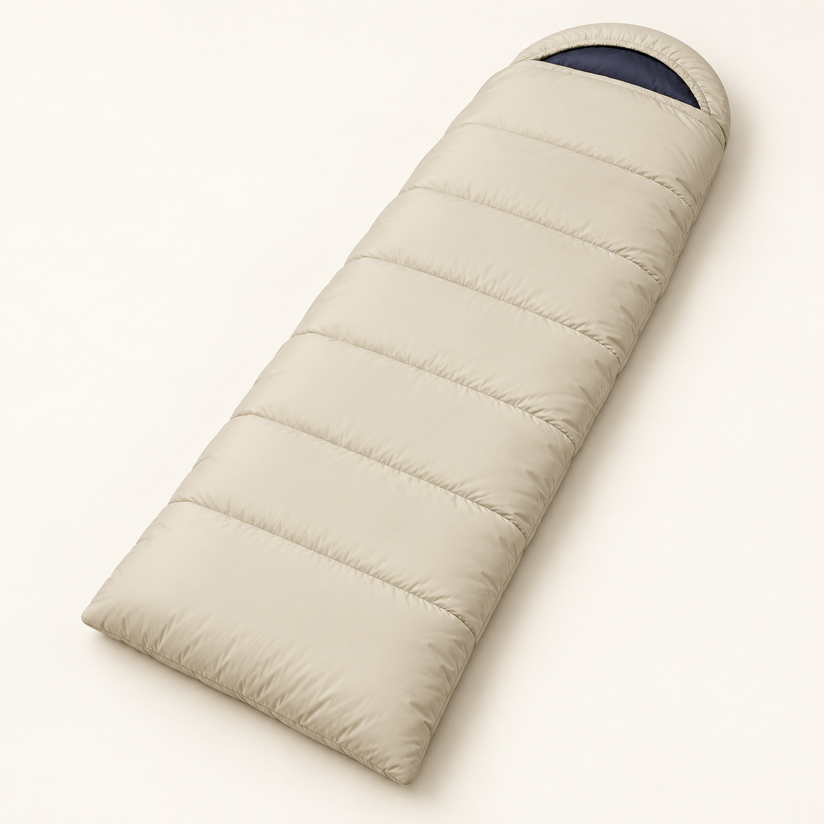 Sac de couchage -8°C fermé – 05 trois quarts blanc