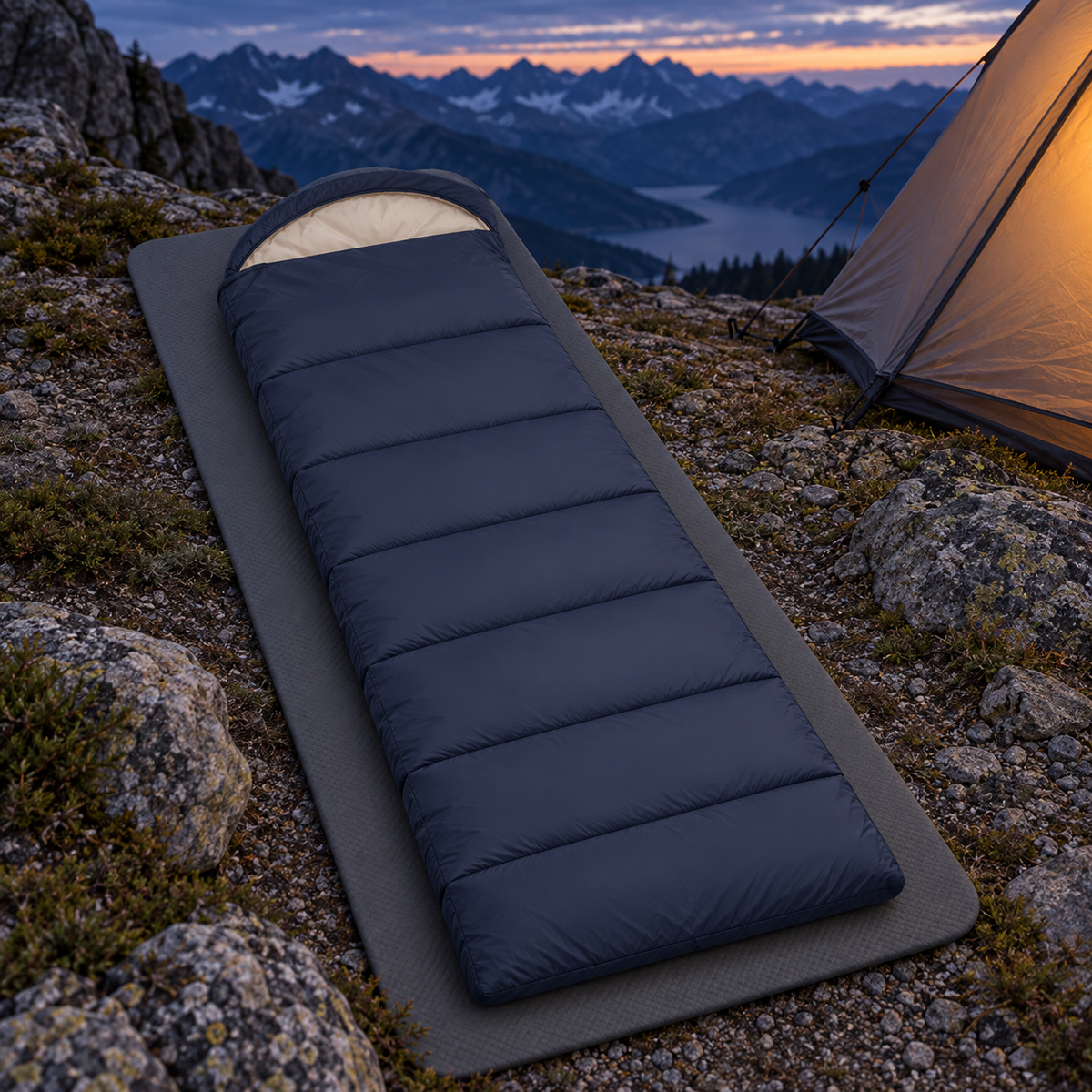 Sac de couchage -8°C fermé – 11 bivouac alpin bleu