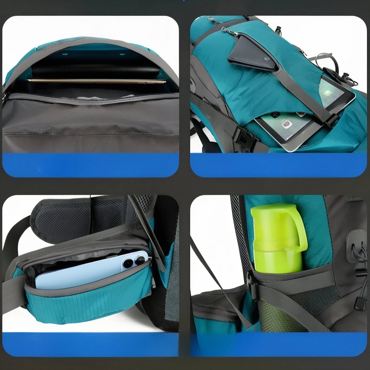 Sac De Randonnée Bleu 15