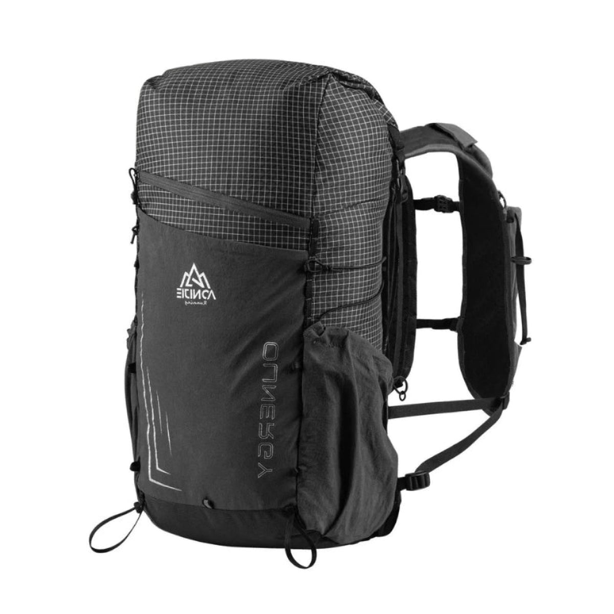 Sac randonnée 30L respirant noir, vue avant trois quarts