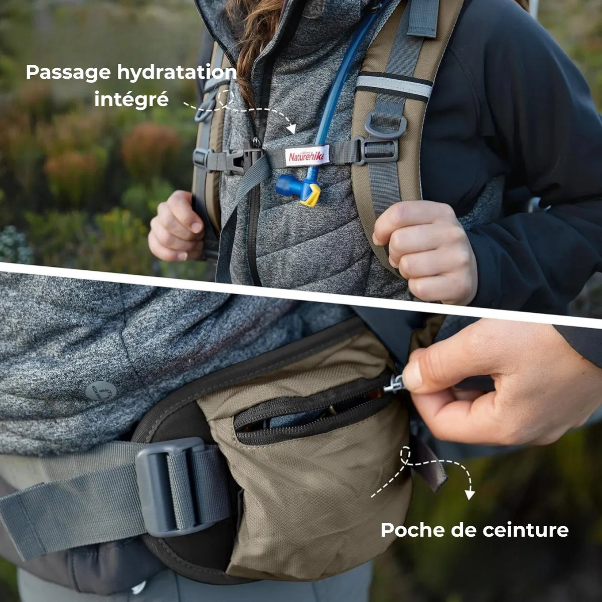 Sac Randonnée 70L Imperméable 7