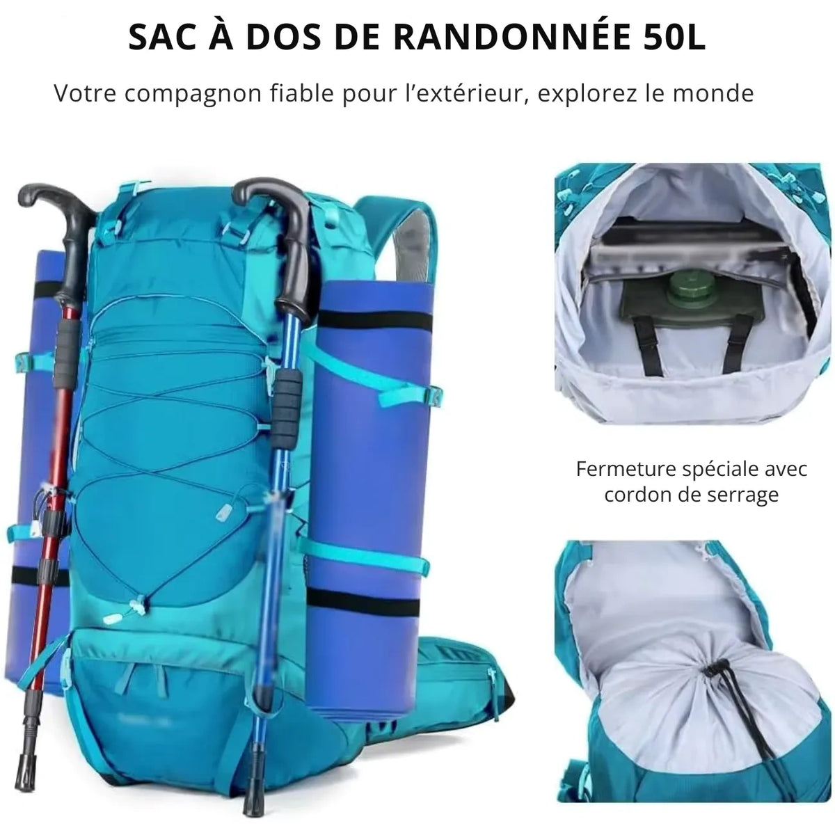 Sac Randonnée Homme 50L 7