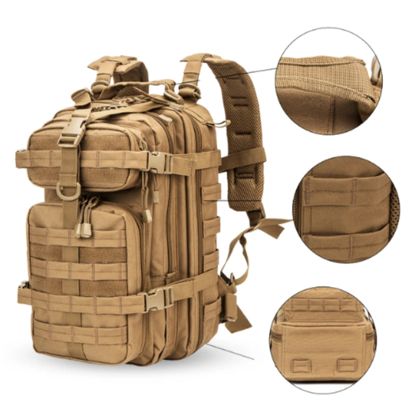 Détails du sac randonnée vintage 30L
