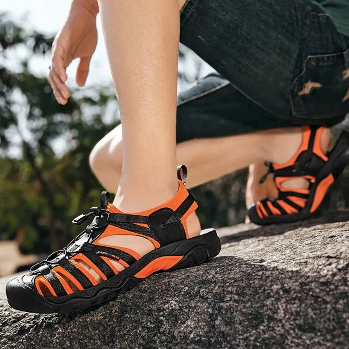 Sandales Randonnée Orange