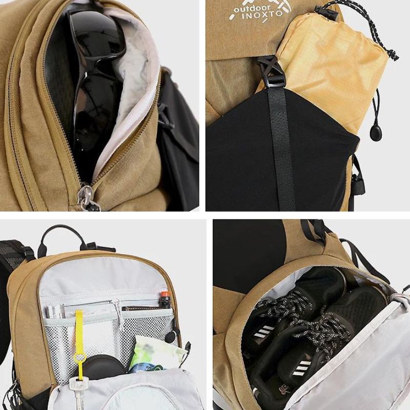 Sac de randonnée et d'alpinisme étanche pour homme et femm 35L rangement