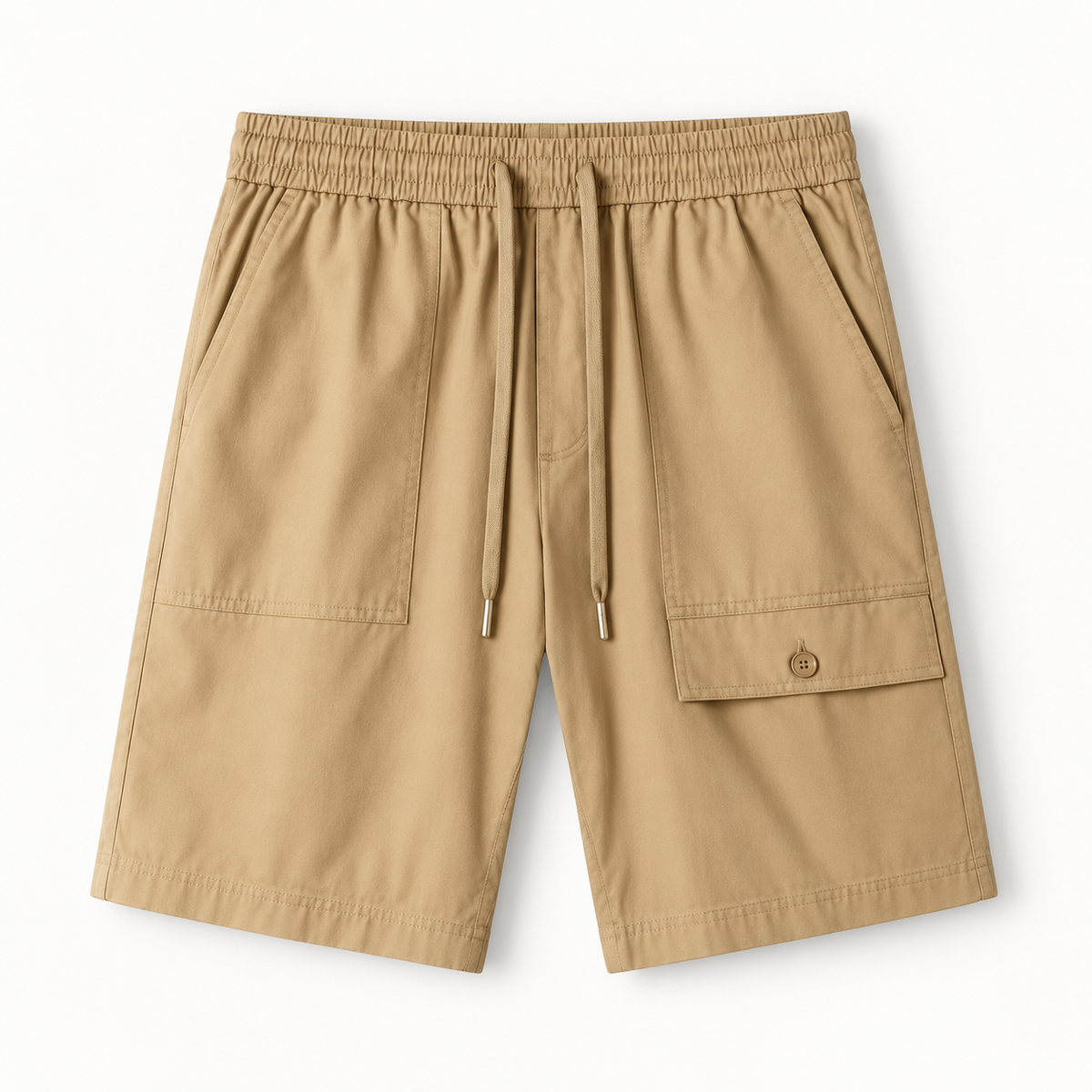 Short court randonnée homme beige – vue de face