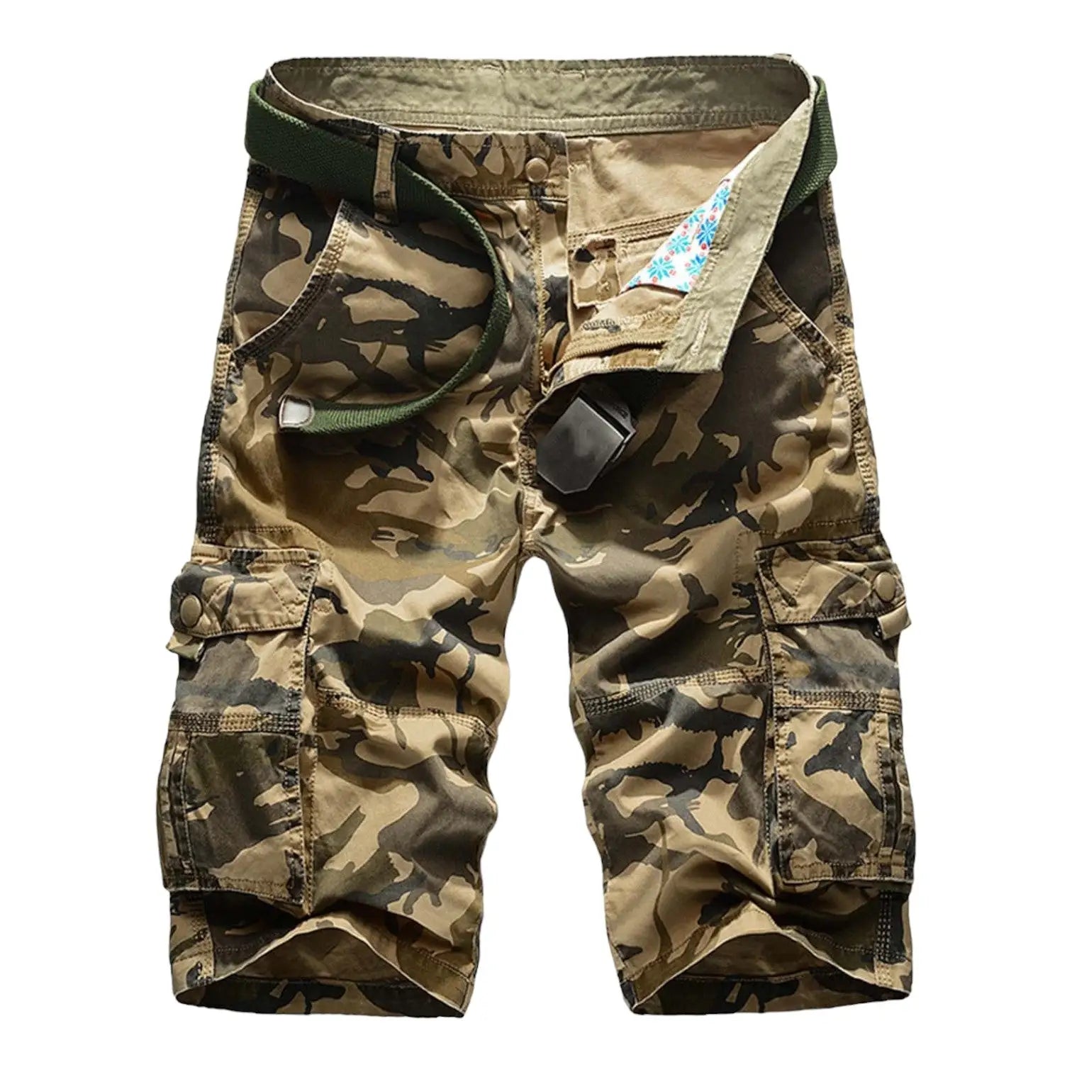 Short Randonnée Homme Kaki