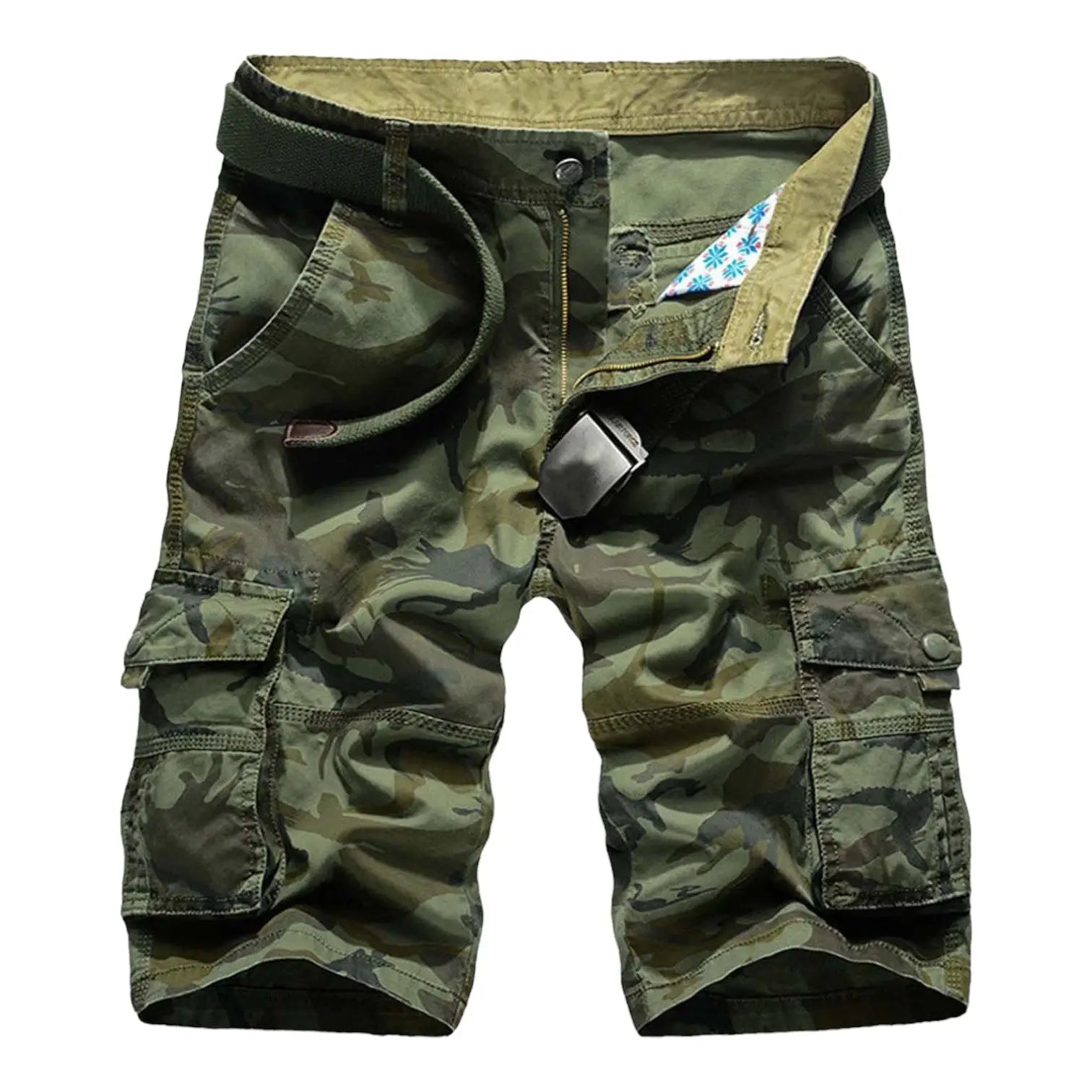Short Randonnée Homme Kaki