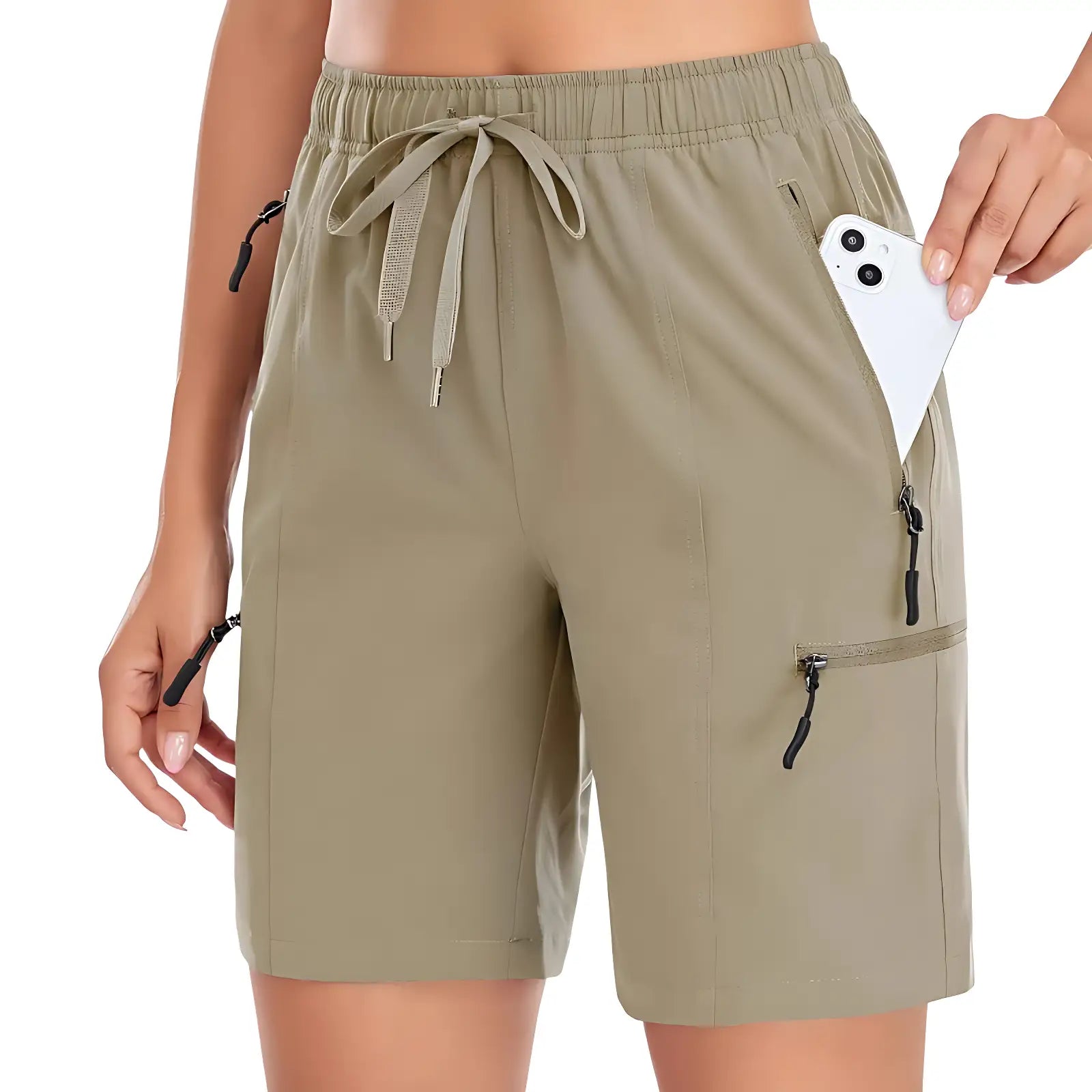 Short Femme De Randonnée Beige