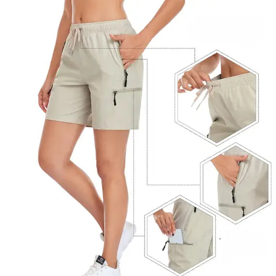 Short Femme De Randonnée Beige