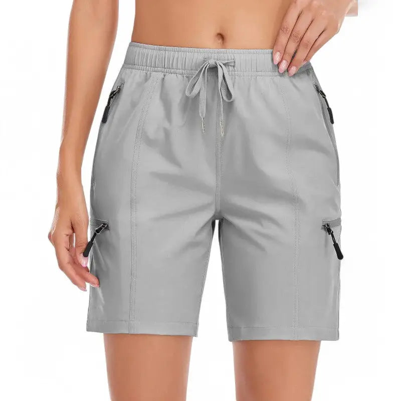 Short Randonnée Femme Kaki