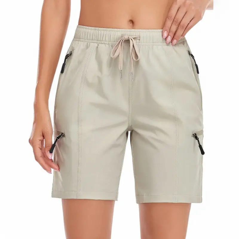 Short Randonnée Femme Kaki