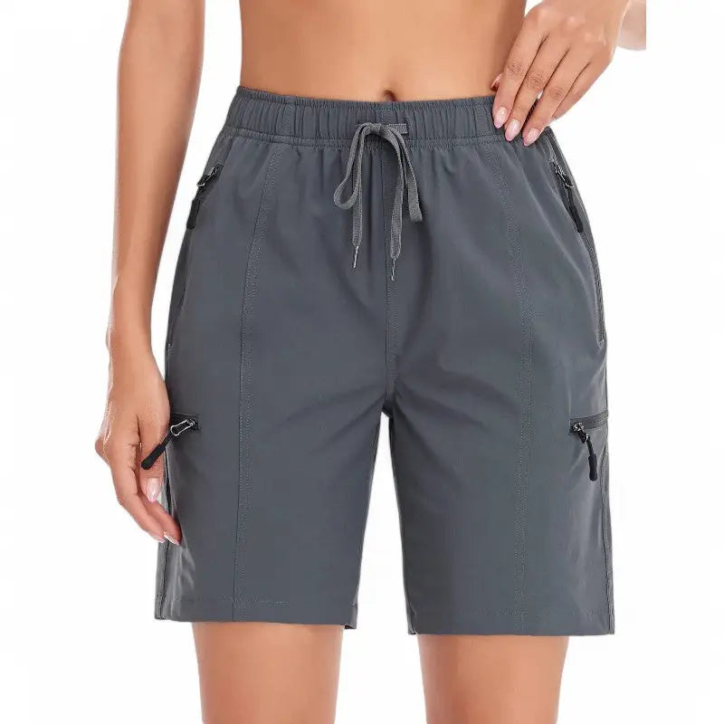 Short Randonnée Femme Kaki