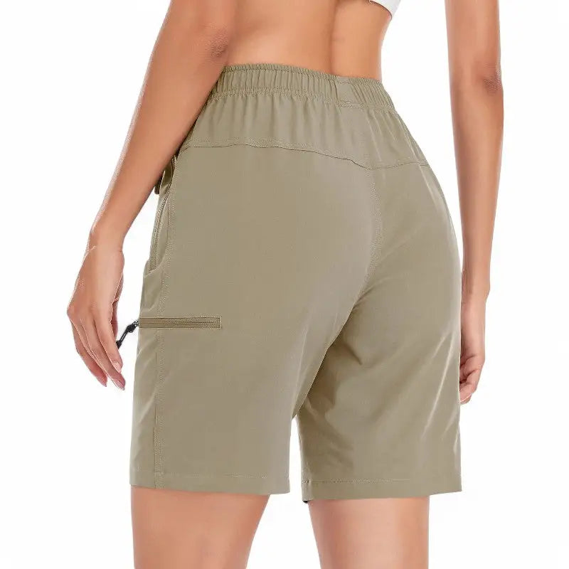 Short Randonnée Femme Kaki