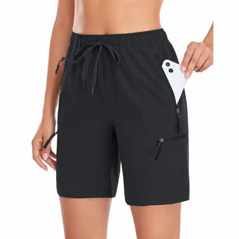 Short Randonnée Femme Kaki