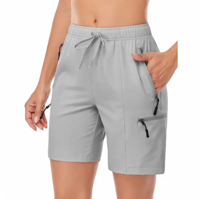 Short Randonnée Femme Kaki