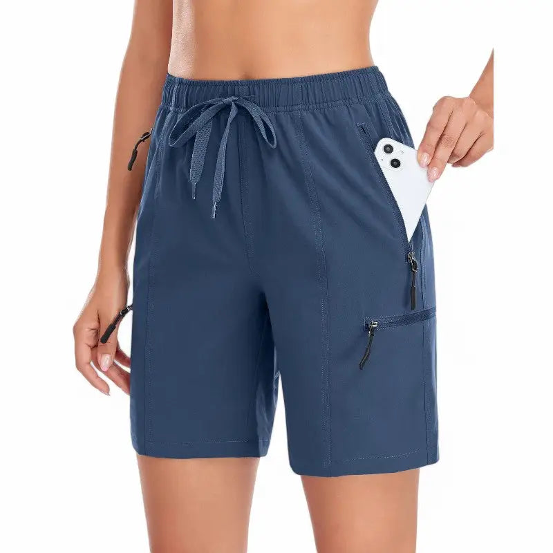 Short Randonnée Femme Kaki
