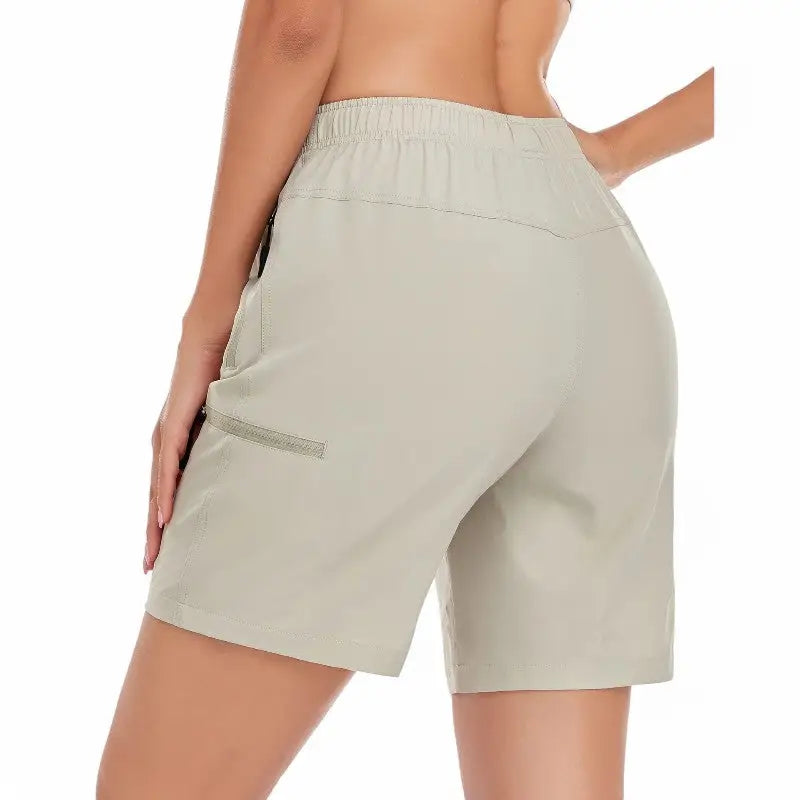 Short Randonnée Femme Kaki
