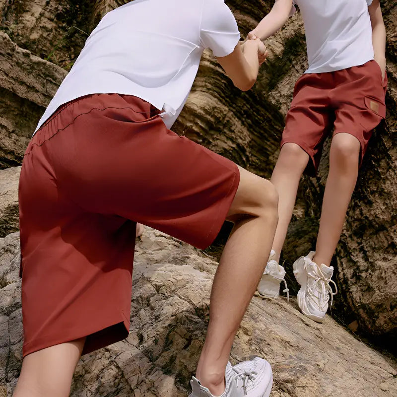 Short De Randonnée Orange