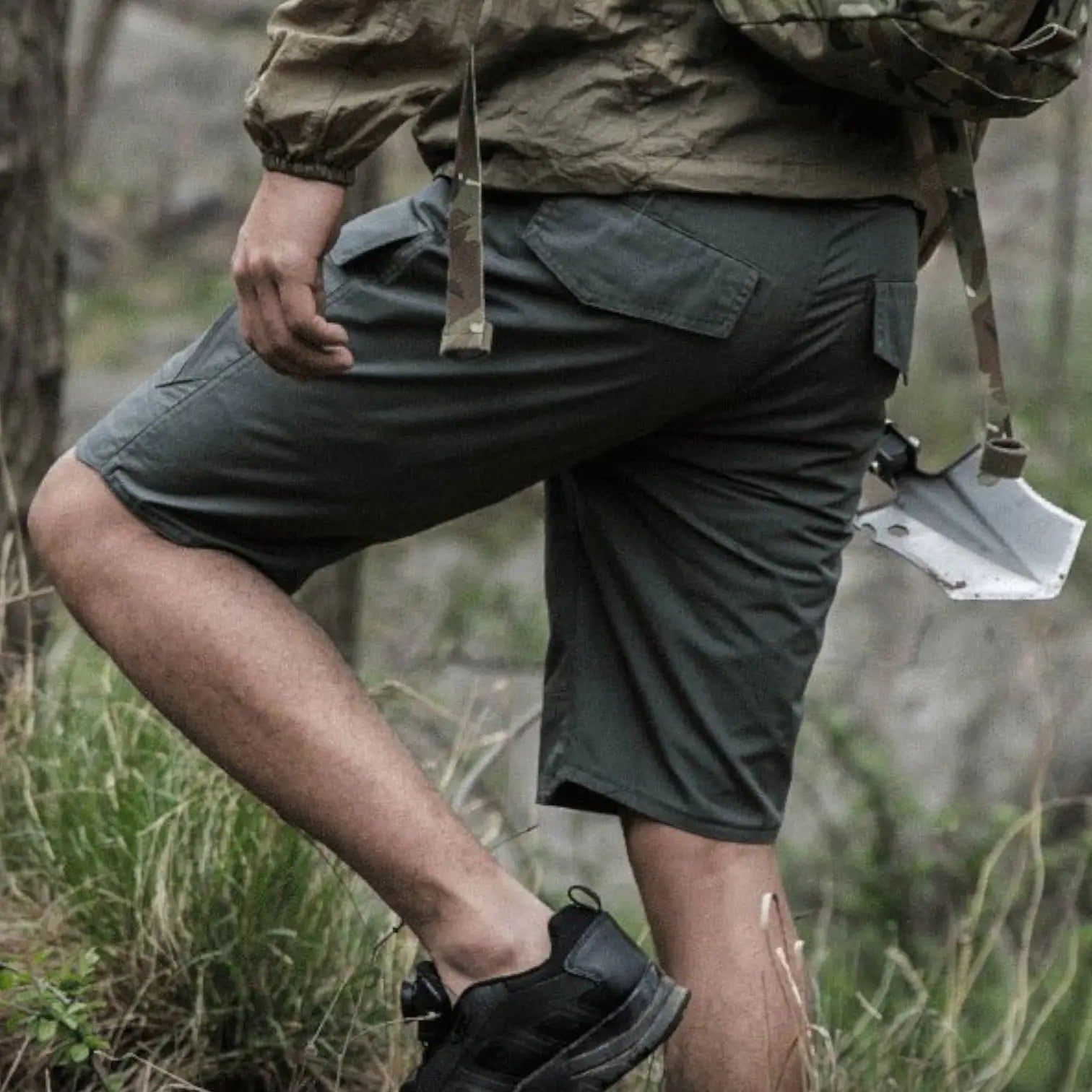 Short Homme Randonnée Jaune