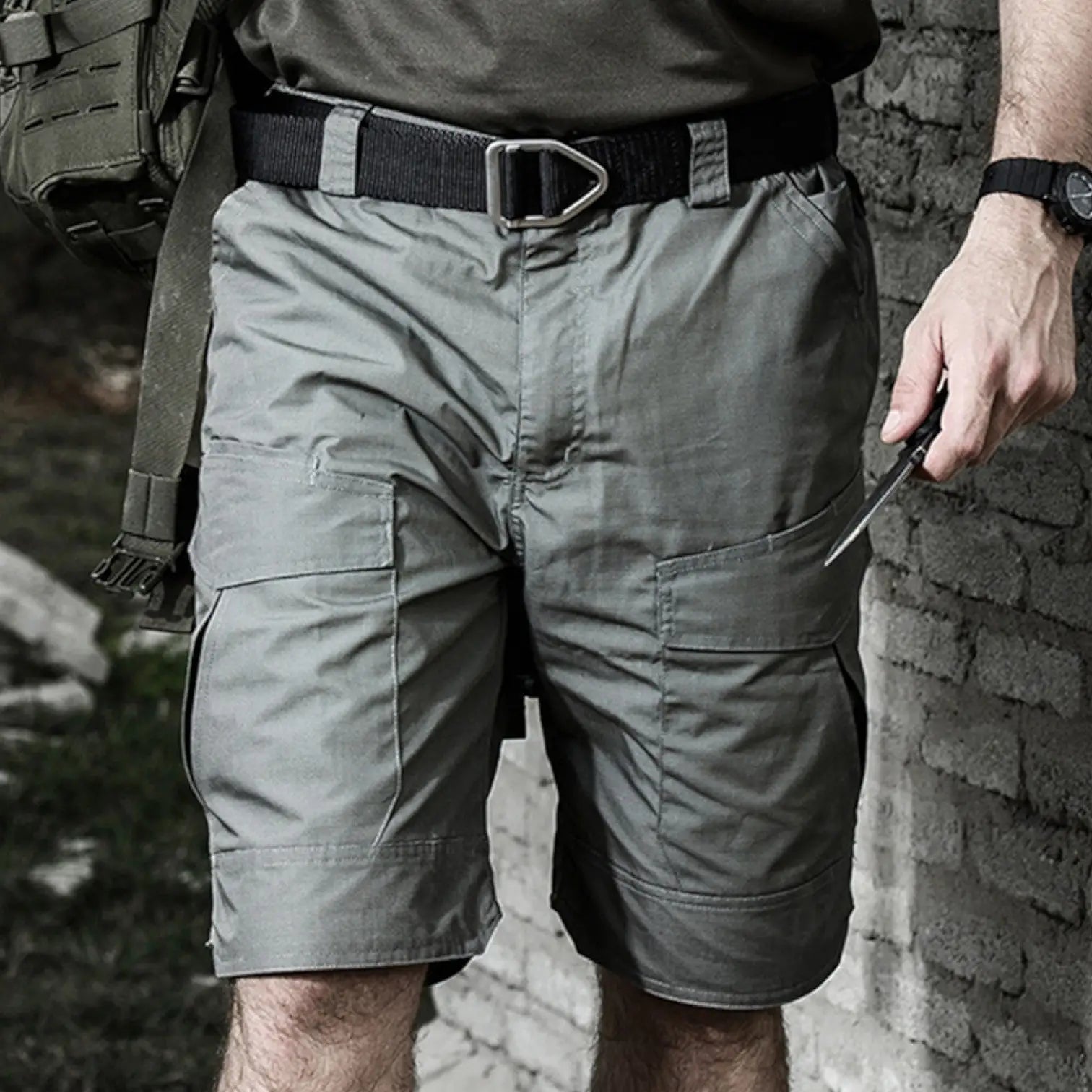 Short Homme Randonnée Jaune