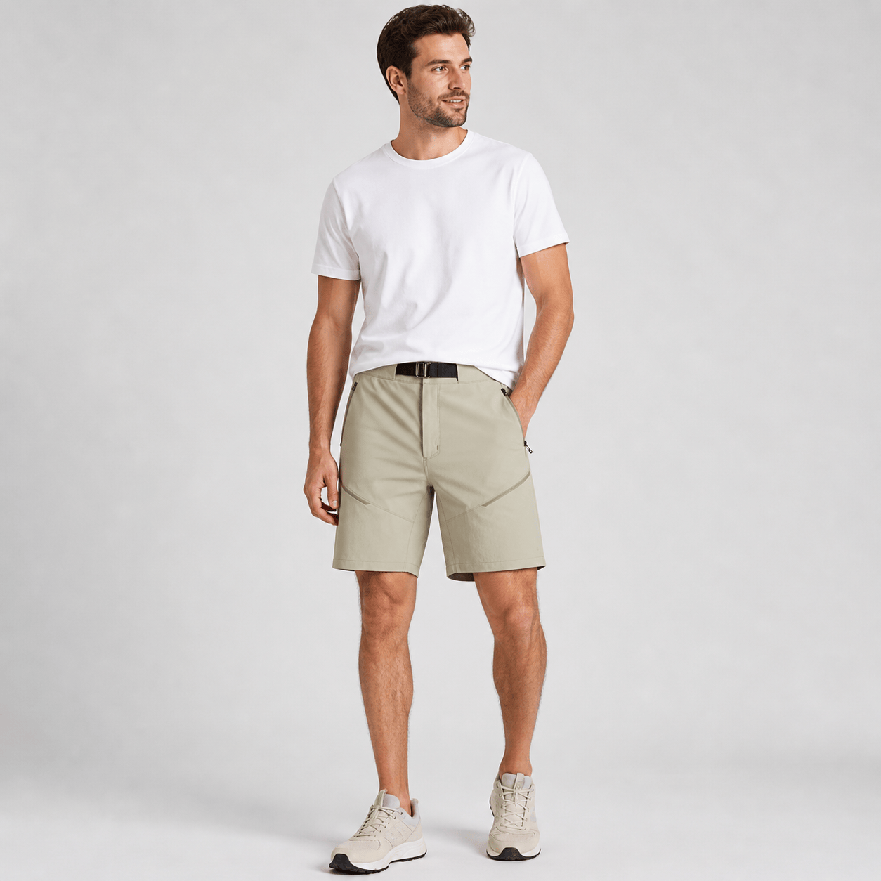 Short Femme De Randonnée Beige