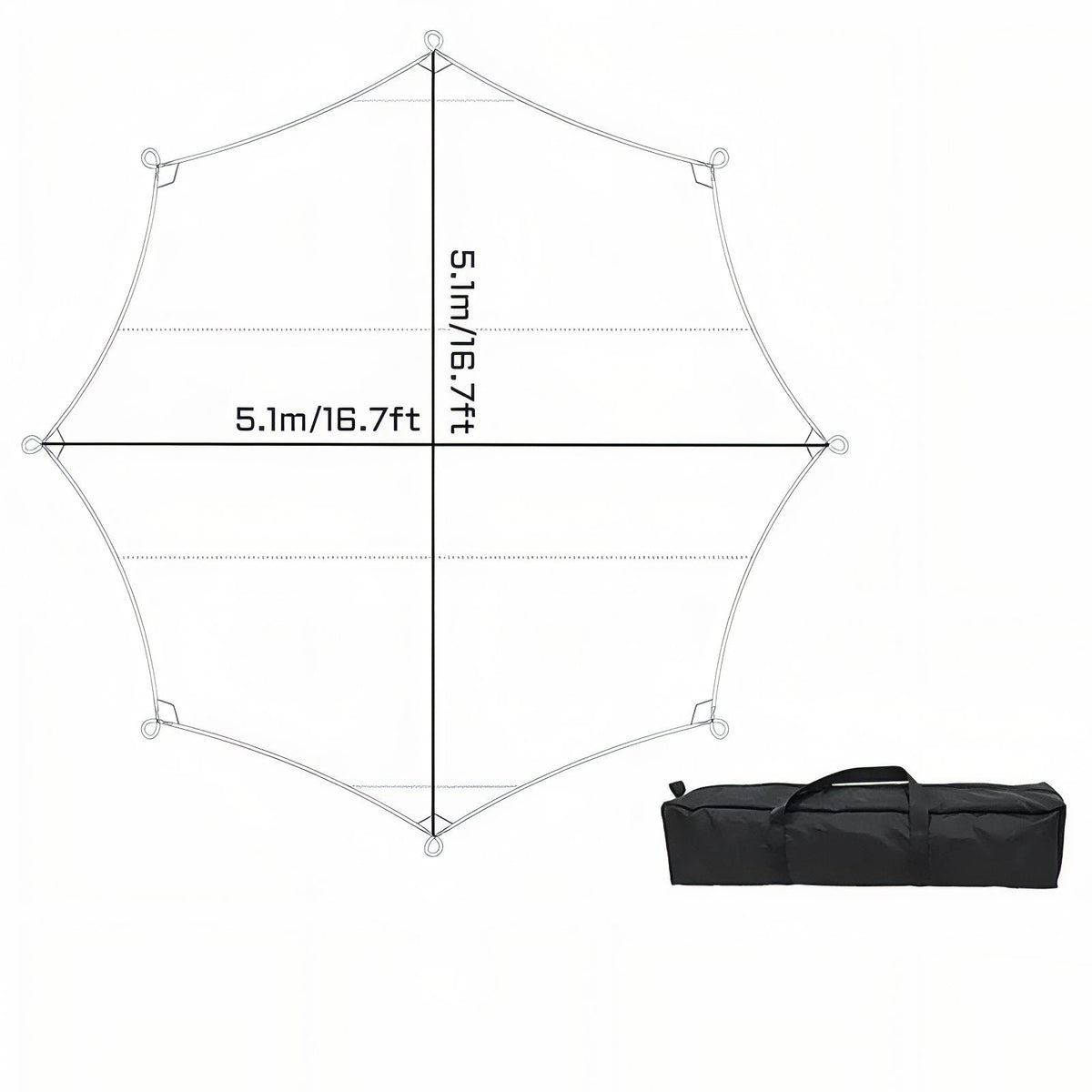 Tarp Camping 5x5 3
