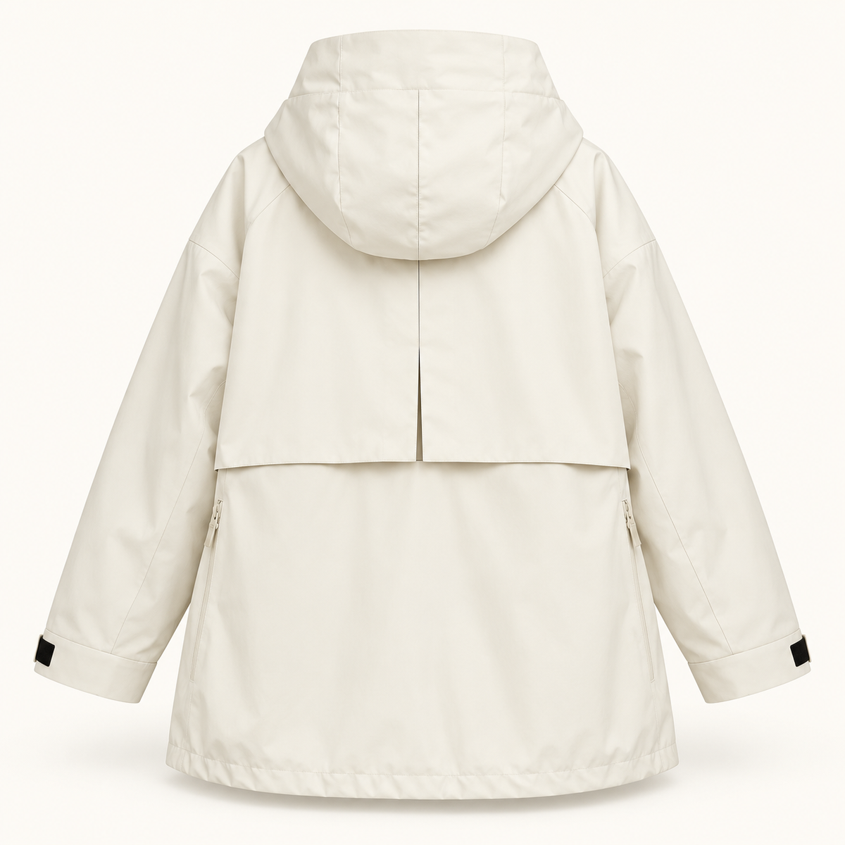 Veste de randonnée femme grande taille blanche – vue du dos
