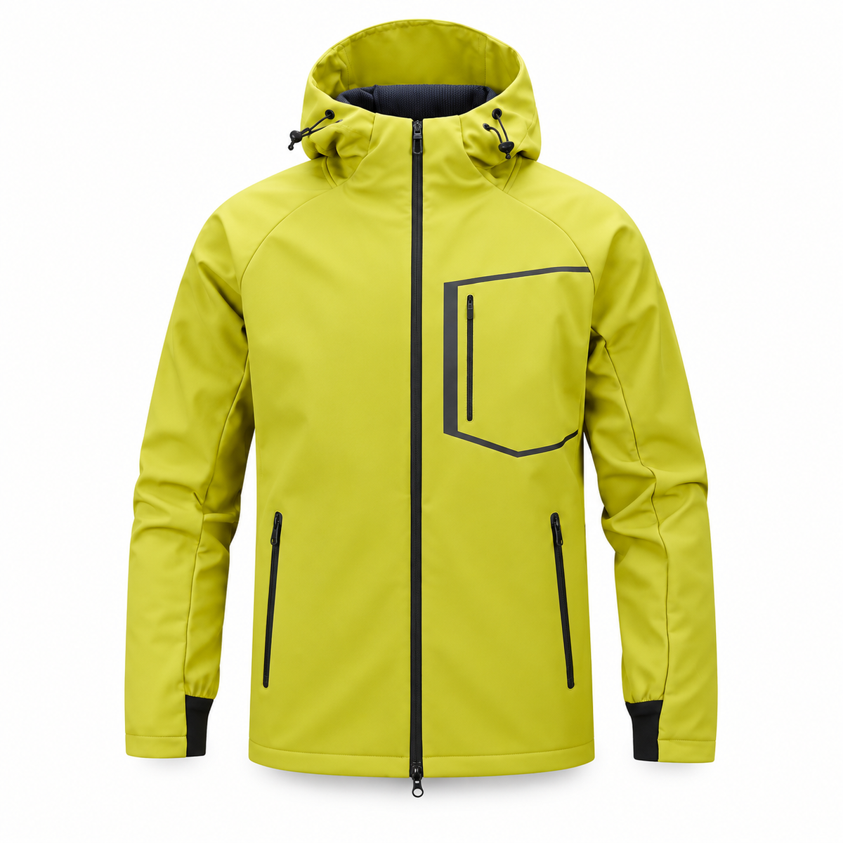 Veste de randonnée jaune femme vert-jaune – vue de face